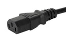 Schurter 6003.0215 Mains Power Cord IEC 60320 C13 CEE 7/7 Plug 2.5 m Black