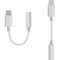 ChargeWorx Lightning Headphone Adapter (White, 3")