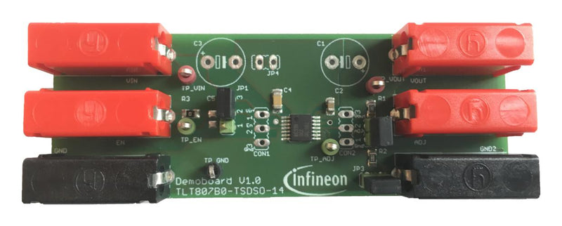 Infineon TLT807B0EPVBOARDTOBO1 Demonstration Board Power Management TLT807B0EPV Low Dropout Linear Regulator