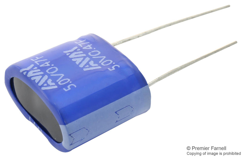 AVX SCMR14C474MRBA0 Supercapacitor, EDLC, 0.47 F, 5 V, Radial Leaded, SCM Series, &plusmn; 20%