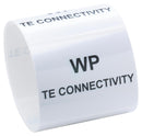 TE Connectivity WP-254097-10-9 Label Thermal Transfer Printable 9.7mm x 25.4mm Polyester White 10000 WP Series