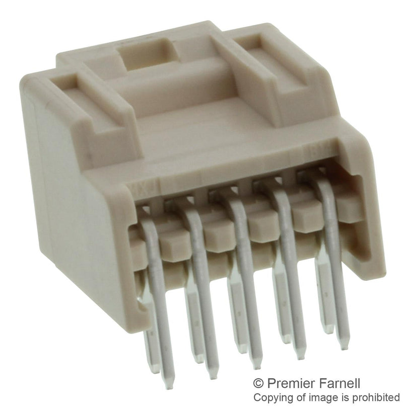 Molex 501876-1040 Wire-To-Board Connector 2 mm 10 Contacts Header Igrid 501876 Series Through Hole Rows