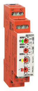 BROYCE CONTROL LMCCR-10A Current Monitoring Relay, SPDT, 8 A, DIN Rail, 250 V, Screw