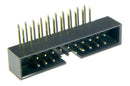 Multicomp PRO MP008645 Pin Header Wire-to-Board 2 mm Rows 20 Contacts Through Hole Right Angle MCP 2MM RA