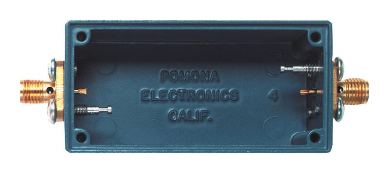 Pomona 2399. Metal Enclosure w/ 2 x External SMA Conn EMI/RFI Box Aluminium Alloy 22.35 mm 28.7