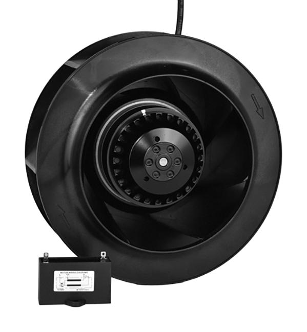 Orion Fans OAB250-22-1 Fan Blower Motorized Impeller 230 VAC AC 251.5 mm 98.1 850 CFM