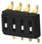 Alcoswitch - TE Connectivity EDS04SGRNTR04Q DIP / SIP Switch Recessed Type 4 Circuits Spst SMD EDS Series Unsealed 24 V