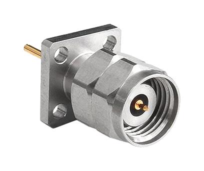 Bulgin Limited RF292A4PCCA RF / Coaxial Connector 2.92mm Straight Flanged Plug Solder 50 ohm Beryllium Copper