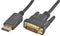 PRO Signal PSG91599 PSG91599 Computer Cable Displayport Plug DVI-D 9.8 ft 3 m Black