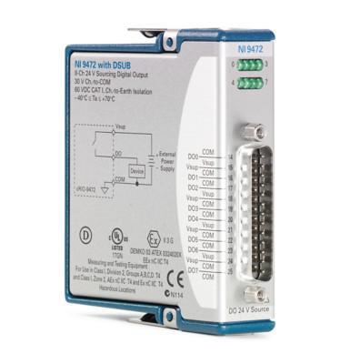 NI 779137-01 Digital Output Module C Series NI-9472 8 Dsub