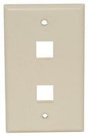 PRO Signal NKS-0313-2 IVORY 2 Port Ivory Wallplate Unloaded 86T2176