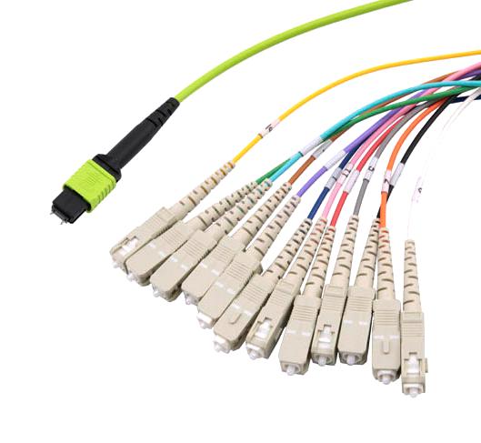 L-COM MPM12OM5-SCZ-3 MPM12OM5-SCZ-3 Fibre Cord MPO PLUG-SC MM 3M