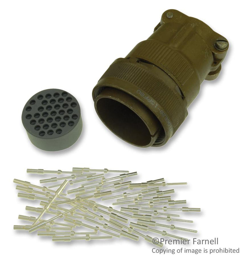 ITT Cannon CA3106E22-14PF42 CA3106E22-14PF42 Circular Connector CA Series Straight Plug 19 Contacts Solder Pin Threaded 22-14