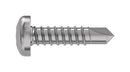 TR Fastenings 4.8 X 25 PUSTDX Z100 UNSERRATED DIN7504 4.8 Pustdx Unserrated DIN7504 PAN Head Screw Steel 4.8MM 25MM