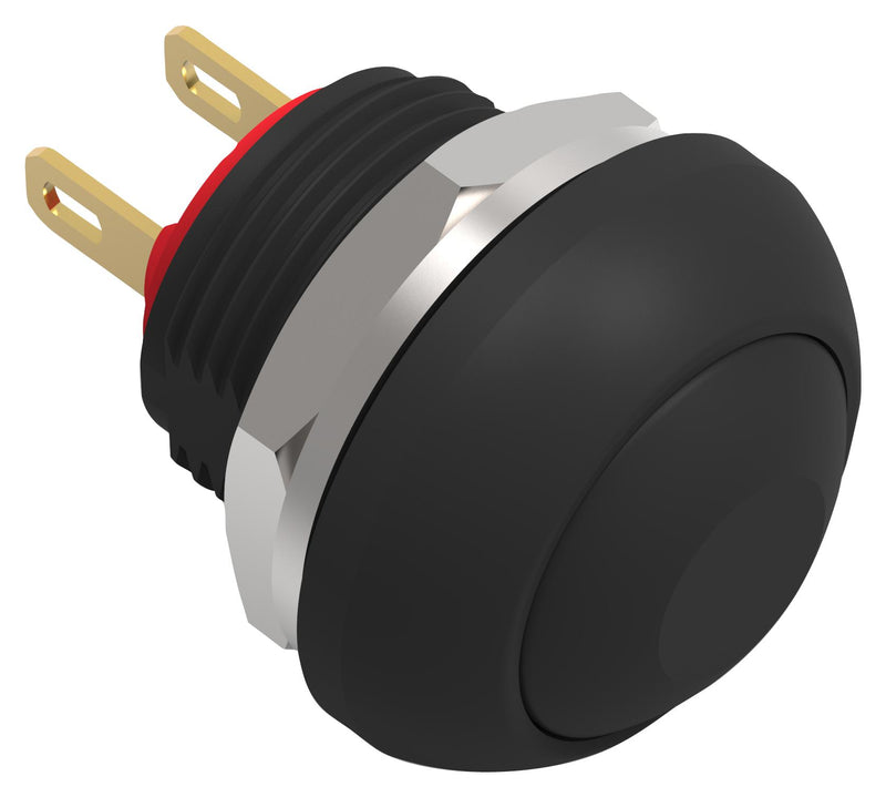 Alcoswitch - TE Connectivity PB6B2FM2M2CAL00 Industrial Pushbutton Switch Subminiature Off-(On) Flat Spst PB6 Series Solder IP68