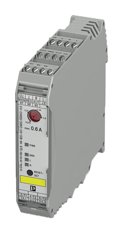 Phoenix Contact ELR H5-IES-SC-24DC/500AC-06 ELR H5-IES-SC-24DC/500AC-06 Motor Starter Hybrid Series Three Phase 600 mA 2.5 W 24 Vdc 500 Vac