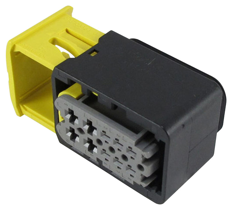 TE Connectivity 2-1564514-1 Automotive Connector Housing Black Heavy Duty Sealed Series Receptacle 10 Ways