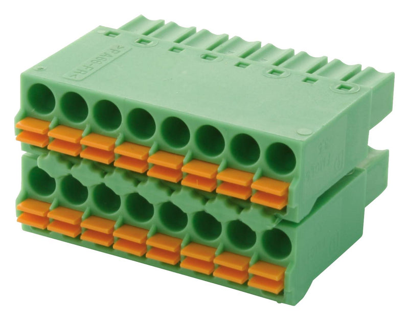 Phoenix Contact FMCD 15/8-ST-3.5 FMCD 15/8-ST-3.5 Pluggable Terminal Block 3.5 mm 8 Ways 24AWG to 16AWG 1.5 mm&Acirc;&sup2; Screw A