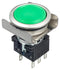 Idec LBW6MB-A1T6G Pushbutton Switch Flush Silhouette On-Off Dpdt 250 V 30 10 A Quick Connect Solder