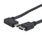 L-COM HD21PRAL-MM-BLK-2M Hdmi 2.1 Cable M/RA-LEFT-M PVC BLK 2.0M 52AK0481 New