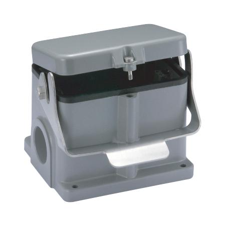 Multicomp PRO MP009450 Heavy Duty Connector Base Bulkhead Mount Side Entry Aluminium Body 1 Lever 48B