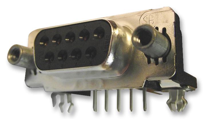 AMP - TE Connectivity 5747844-6 D Sub Connector 9 Contacts Receptacle DE Amplimite HD-20 Series Steel Body Solder