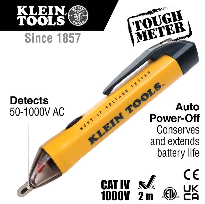 Klein Tools NCVT1P NCVT1P Voltage Tester 50-500Hz 50V to 1kV New