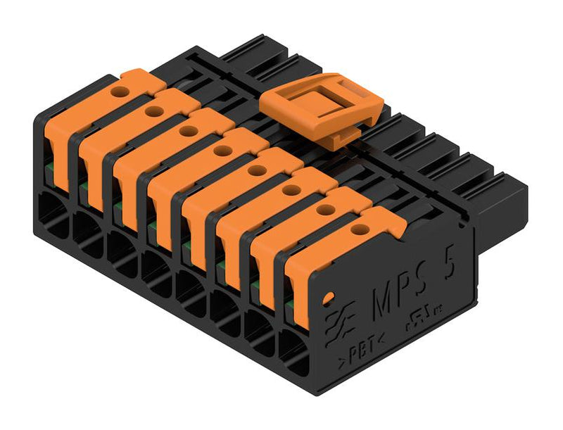 Weidmuller 2741730000 2741730000 Pluggable Terminal Block 5 mm 8 Ways 20AWG to 14AWG 2.5 mm&Acirc;&sup2; Snap In 26.8 A