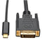 TRIPP-LITE U444-003-D USB Cable 3.1 Type C-DVI-D Plug 914MM