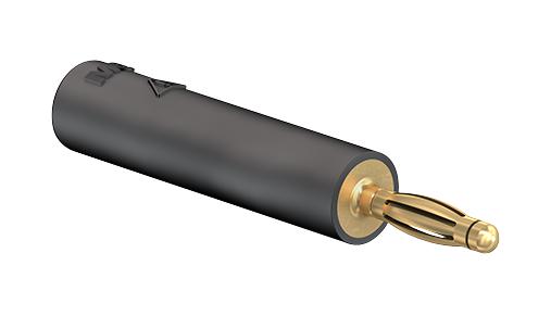 Staubli 24.0115-4 Connector Adaptor 2mm Plug to 4mm Socket Black