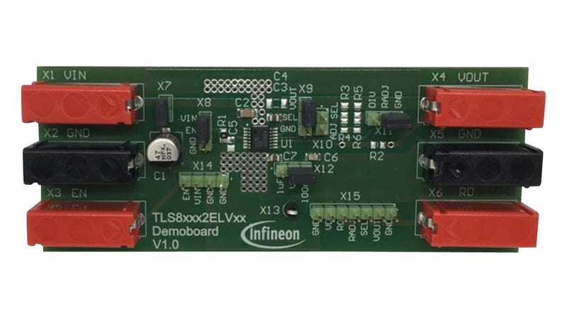 Infineon TLS835D2ELVSEBOARDTOBO1 Demonstration Board TLS835D2ELVSE Power Management Low Dropout Linear Regulator