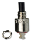 C & K COMPONENTS 8631ZQD2 Pushbutton Switch, Momentary Spring Return, SPST, 120 V, 28 V, 500 mA, Solder