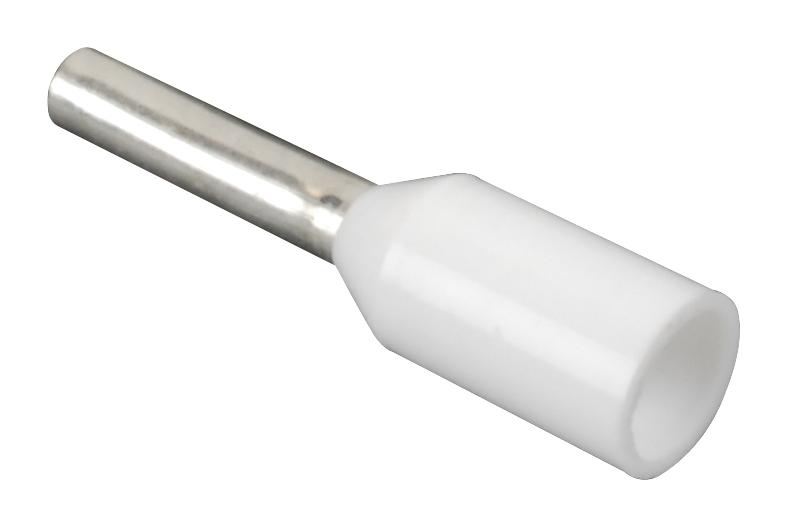 Panduit FSD75-8-3K10 Insul Ferrule Single Wire DIN ON Reel 20 AWG (0.50MM2) 8MM PIN Lgth White 07AH2233