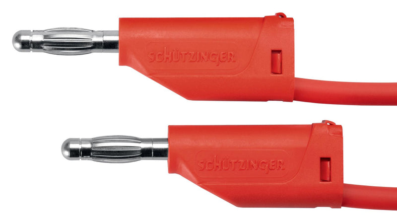 Schutzinger MFK 15 / 1 50 RT Test Lead 4mm Stackable Banana Plug 70 VDC 16 A Red 500 mm