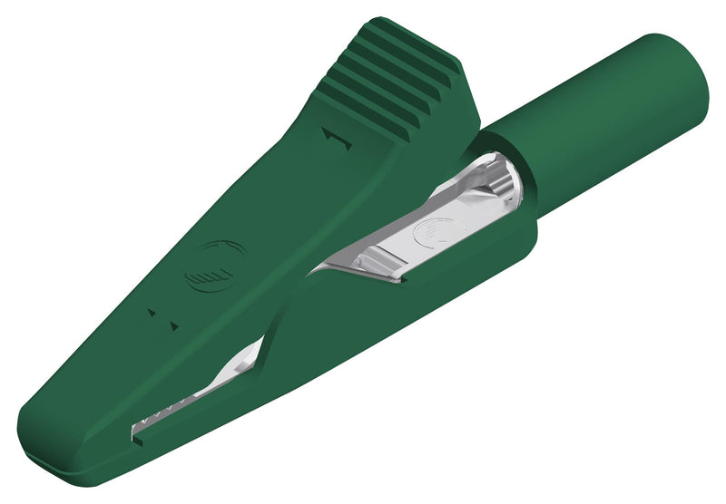 Hirschmann Test and Measurement 930317804 Crocodile Clip 4mm Green 8A