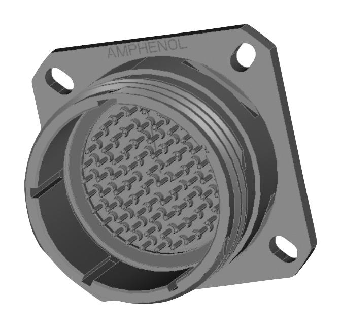 Amphenol Aerospace TVPS00DS-21-35P MIL Spec CIR Conn Rcpt 21-35 Crimp