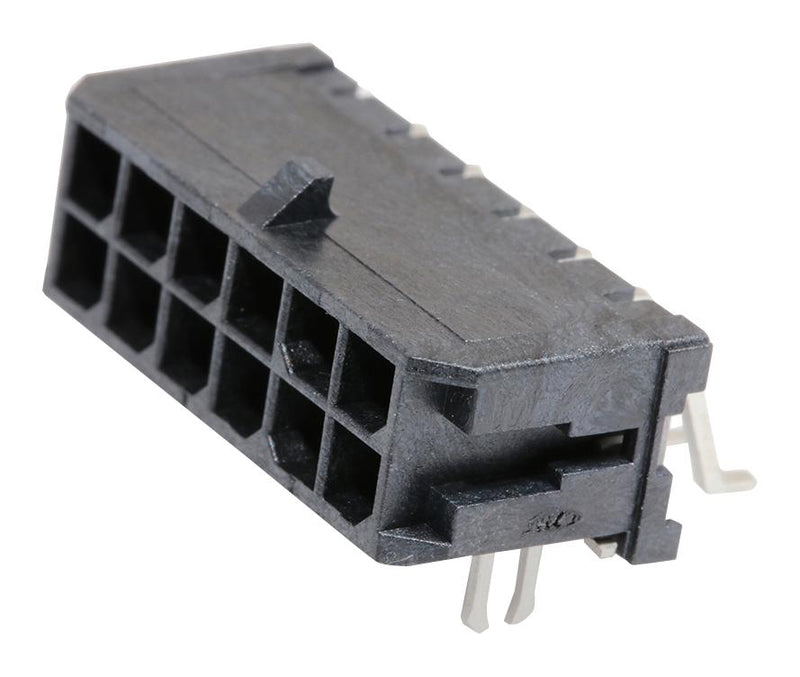 Molex 43045-1206 Wire-To-Board Connector 3 mm 12 Contacts Header Micro-Fit 3.0 43045 Series Surface Mount