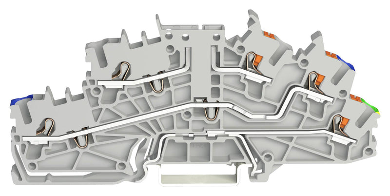 Wago 2203-6561 Terminal Block DIN Rail 5POS 12AWG