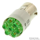 DIALIGHT 585-5356F LED BULB, MINI BAYONET/BA9S, GREEN