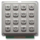 MULTICOMP MCAK1604NSSBWPMM Keypad, 20 mA, 24 V, 4 x 4, Matrix, 16