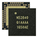 Nordic Semiconductor NRF52840-QIAA-R RF Transceiver 2.36GHz to 2.5GHz FSK 2Mbps 8dBm out -89dBm in 1.7V 5.5V AQFN-73