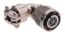 ITT Cannon CA08COME10SL-3SB01-44 CA08COME10SL-3SB01-44 Circular Connector CA-COM-B Right Angle Plug 3 Contacts Crimp Socket Reverse Bayonet 10SL-3