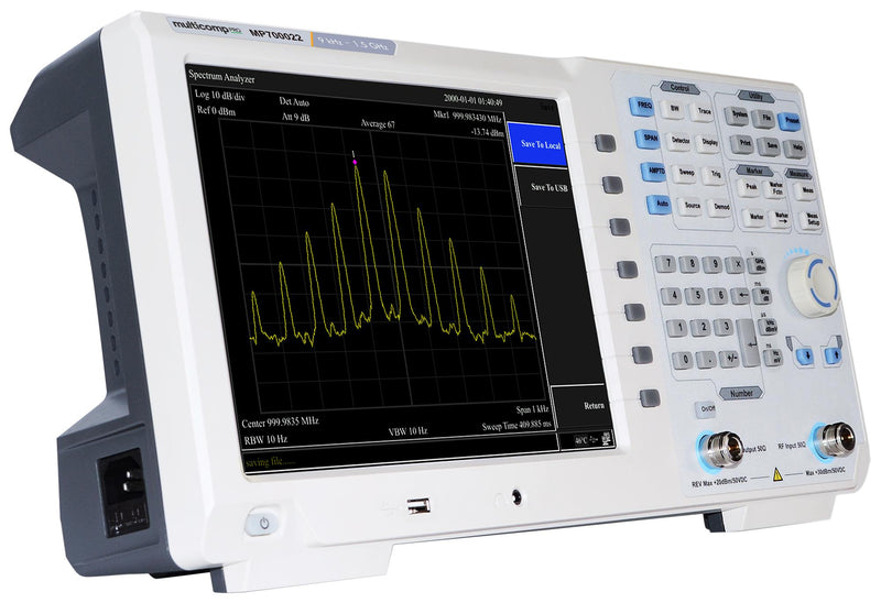 Multicomp PRO MP700022 EU-UK Spectrum Analyser Bench SA Series 9kHz to 1.5GHz 221 mm 421