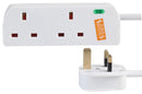 PRO Elec 1202NS-2M 1202NS-2M Surge Protector 2 Outlets UK 13 A 240 V m