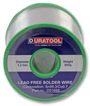 Duratool D01688 Solder Wire SN/ CU 1.2MM 500G