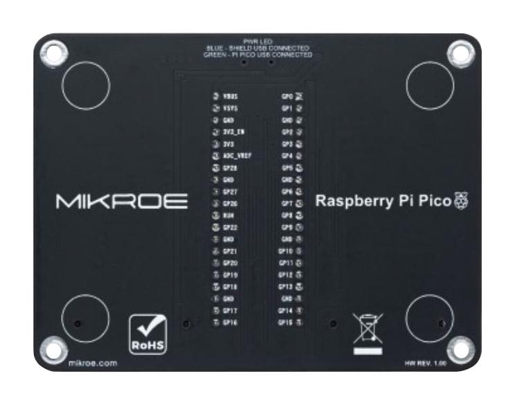 Mikroelektronika MIKROE-4985 Development Board Click Shield RP2040 Raspberry Pi Mikrobus 3.3/5V New