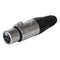 Stellar Labs CX3F001-4P XLR Female 4P Connector Silver / Black 28AC8315