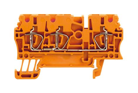 Weidmuller 1636790000 DIN Rail Terminal Block 3POS 12AWG