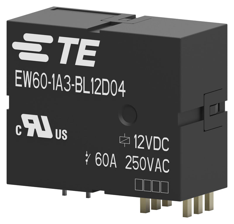 TE Connectivity 2071366-1 2071366-1 Power Relay SPST-NO 12 VDC 60 A EW60 Through Hole Latching Single Coil