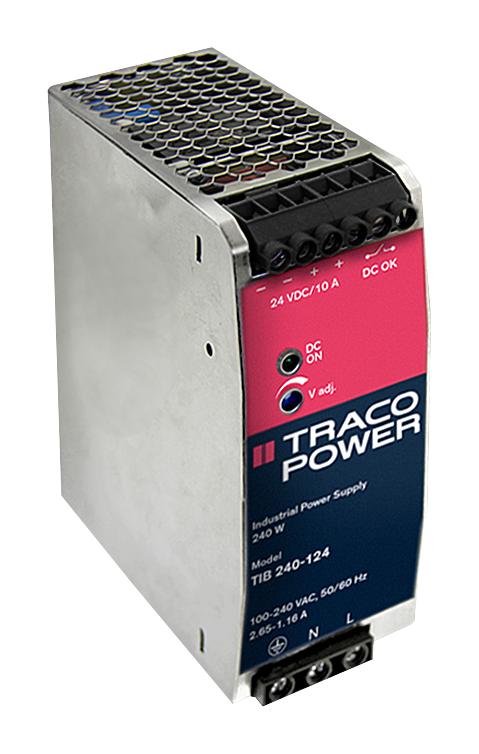 Tracopower TIB 240-124 AC/DC DIN Rail Power Supply (PSU) 1 Output 240 W 24 V 10 A